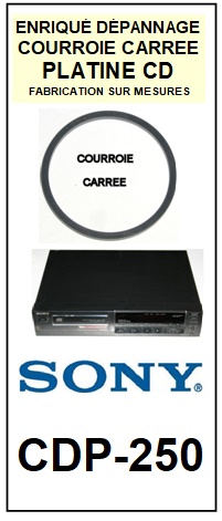 SONY-CDP250 CDP-250-COURROIES-COMPATIBLES