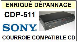 SONY-CDP511 CDP-511-COURROIES-COMPATIBLES