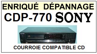 SONY-CDP770 CDP-770-COURROIES-COMPATIBLES