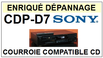 SONY-CDPD7 CDP-D7-COURROIES-COMPATIBLES