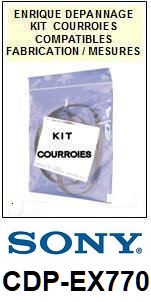 SONY-CDPEX770 CDP-EX770-COURROIES-ET-KITS-COURROIES-COMPATIBLES