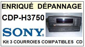 SONY-CDPH3750 CDP-H3750-COURROIES-COMPATIBLES