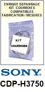 SONY-CDPH3750 CDP-H3750-COURROIES-ET-KITS-COURROIES-COMPATIBLES