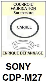 SONY-CDPM27 CDP-M27-COURROIES-COMPATIBLES