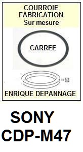 SONY-CDPM47 CDP-M47-COURROIES-COMPATIBLES