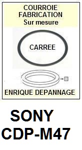 SONY-CDPM47 CDP-M47-COURROIES-ET-KITS-COURROIES-COMPATIBLES