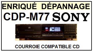 SONY-CDPM77 CDP-M77-COURROIES-COMPATIBLES