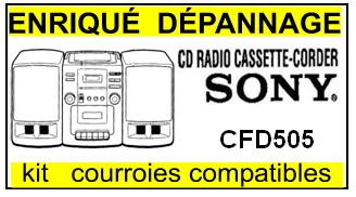 SONY-CDF505-COURROIES-COMPATIBLES