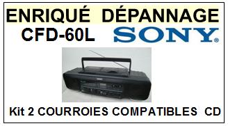 SONY-CFD60L CFD-60L-COURROIES-COMPATIBLES