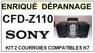 SONY-CFDZ110 CFD-Z110-COURROIES-COMPATIBLES