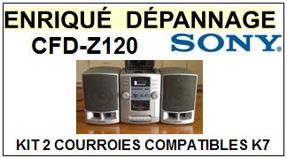 SONY-CFDZ120 CFD-Z120-COURROIES-COMPATIBLES