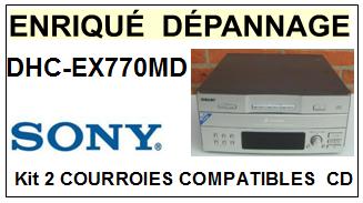 SONY-DHCEX770MD DHC-EX770MD-COURROIES-COMPATIBLES