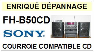 SONY-FHB50CD FH-B50CD-COURROIES-COMPATIBLES