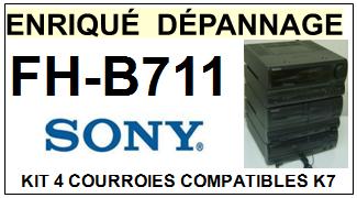 SONY-FHB711 FH-B711-COURROIES-COMPATIBLES