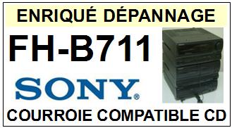 SONY-FHB711 FH-B711-COURROIES-COMPATIBLES
