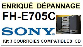 SONY-FHE705C FH-E705C-COURROIES-COMPATIBLES