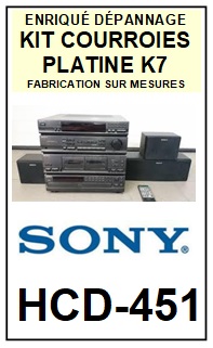 SONY-HCD451 HCD-451-COURROIES-ET-KITS-COURROIES-COMPATIBLES