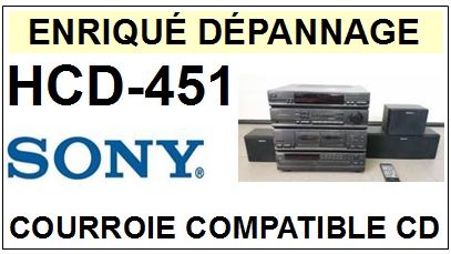 SONY-HCD451 HCD-451-COURROIES-COMPATIBLES