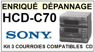 SONY-HCDC70 HCD-C70-COURROIES-COMPATIBLES