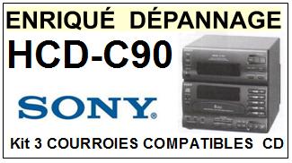 SONY-HCDC90 HCD-C90-COURROIES-COMPATIBLES