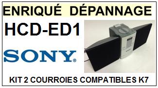 SONY-HCDED1 HCD-ED1-COURROIES-ET-KITS-COURROIES-COMPATIBLES