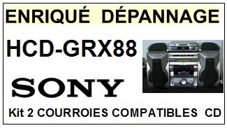 SONY-HCDGRX88 HCD-GRX88-COURROIES-COMPATIBLES