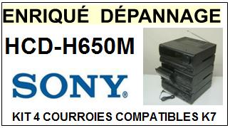 SONY-HCDH650M HCD-H650M-COURROIES-COMPATIBLES