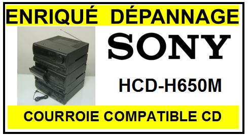 SONY-HCDH650M-COURROIES-COMPATIBLES