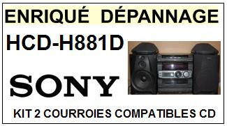 SONY-HCDH881D HCD-H881D-COURROIES-ET-KITS-COURROIES-COMPATIBLES