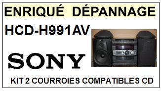 SONY-HCDH991AV HCD-H991AV-COURROIES-COMPATIBLES