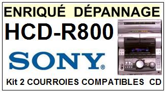 SONY-HCDR800 HCD-R800-COURROIES-COMPATIBLES