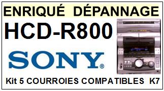 SONY-HCDR800 HCD-R800-COURROIES-ET-KITS-COURROIES-COMPATIBLES