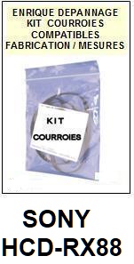 SONY-HCDRX88 HCD-RX88-COURROIES-ET-KITS-COURROIES-COMPATIBLES