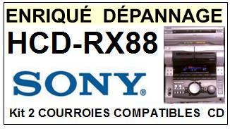 SONY-HCDRX88 HCD-RX88-COURROIES-COMPATIBLES