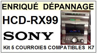 SONY-HCDRX99 HCD-RX99-COURROIES-ET-KITS-COURROIES-COMPATIBLES