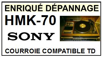 SONY-HMK70 HMK-70-COURROIES-ET-KITS-COURROIES-COMPATIBLES