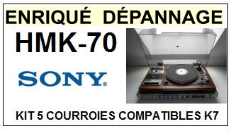 SONY-HMK70 HMK70-COURROIES-COMPATIBLES