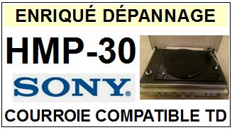 SONY-HMP30 HMP-30 STEREO MUSIC SYSTEM-COURROIES-COMPATIBLES