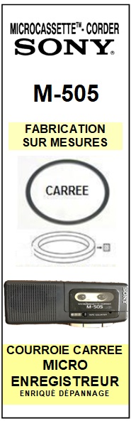 SONY-M505 M-505-COURROIES-COMPATIBLES