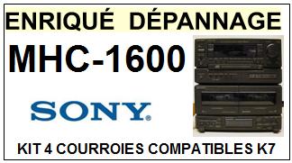 SONY-MHC1600 MHC-1600-COURROIES-COMPATIBLES