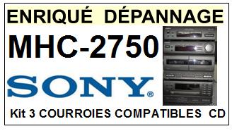 SONY-MHC2750 MHC-2750-COURROIES-COMPATIBLES