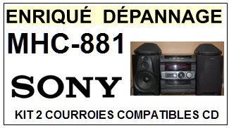 SONY-MHC881 MHC-881-COURROIES-COMPATIBLES