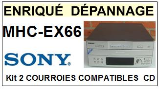 SONY-MHCEX66 MHC-EX66-COURROIES-COMPATIBLES