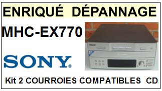 SONY-MHCEX770 MHC-EX770-COURROIES-COMPATIBLES
