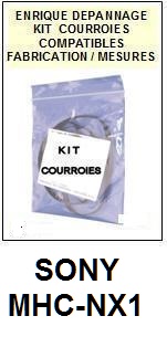 SONY-MHCNX1 MHC-NX1-COURROIES-ET-KITS-COURROIES-COMPATIBLES