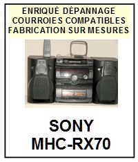 SONY-MHCRX70 MHC-RX70-COURROIES-COMPATIBLES