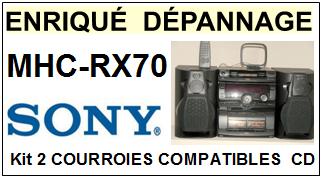 SONY-MHCRX70 MHC-RX70-COURROIES-COMPATIBLES