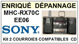 SONY-MHCRX70CEE06 MHC-RX70 CEE06-COURROIES-COMPATIBLES