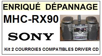 SONY-MHCRX90 MHC-RX90-COURROIES-COMPATIBLES