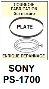 SONY-PS1700 PS-1700-COURROIES-COMPATIBLES